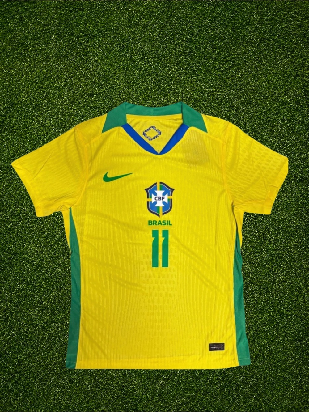 Raphinha #11 Brazil Yellow & Green Modern Soccer Jersey